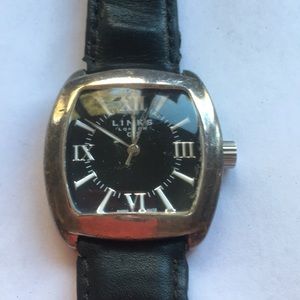 Links of Lindon sterling silver face ladies watch